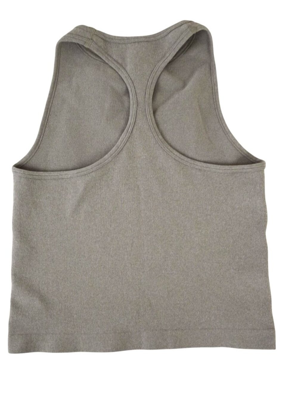 Free People Intimately Gray Ribbed Racerback Crop Tank Womens M/L - Picture 2 of 3